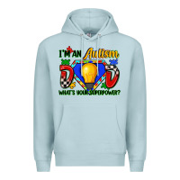 Blue Mist im an autism dad whats your superpower Premium Hoodie - Zillion Design Studio