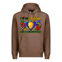 Chestnut im an autism dad whats your superpower Premium Hoodie - Zillion Design Studio