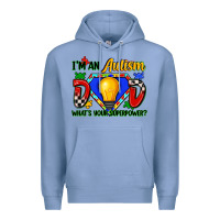 Colony Blue im an autism dad whats your superpower Premium Hoodie - Zillion Design Studio