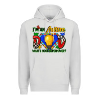 Dove Grey im an autism dad whats your superpower Premium Hoodie - Zillion Design Studio