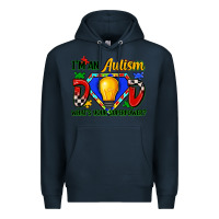 Navy im an autism dad whats your superpower Premium Hoodie - Zillion Design Studio