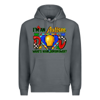Rock im an autism dad whats your superpower Premium Hoodie - Zillion Design Studio