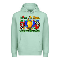 Seafoam im an autism dad whats your superpower Premium Hoodie - Zillion Design Studio