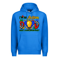 True Royal im an autism dad whats your superpower Premium Hoodie - Zillion Design Studio