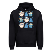 Black santa claus doodles christmas Urban Hoodie - MaliasSmallBusiness