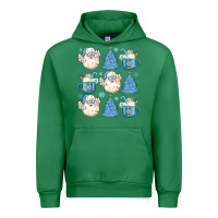 Emerald santa claus doodles christmas Urban Hoodie - MaliasSmallBusiness