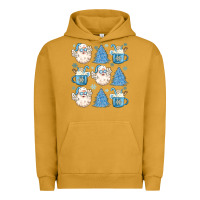 Pigment Peanut Butter santa claus doodles christmas Urban Hoodie - MaliasSmallBusiness