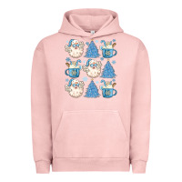 Pigment Salmon santa claus doodles christmas Urban Hoodie - MaliasSmallBusiness