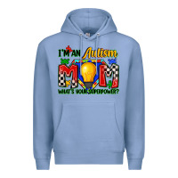 Colony Blue i'm an autism mom what's your superpower Premium Hoodie - Zillion Design Studio