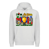 Dove Grey i'm an autism mom what's your superpower Premium Hoodie - Zillion Design Studio