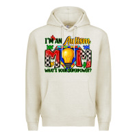 Oatmeal Heather i'm an autism mom what's your superpower Premium Hoodie - Zillion Design Studio