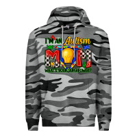 Slate Camo i'm an autism mom what's your superpower Premium Hoodie - Zillion Design Studio