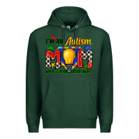 Sports Green i'm an autism mom what's your superpower Premium Hoodie - Zillion Design Studio