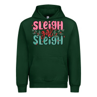Forest Green sleigh girl sleigh christmas Urban Hoodie - MaliasSmallBusiness