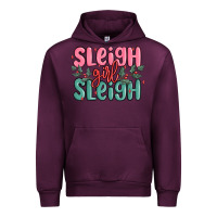 Mauve Wine sleigh girl sleigh christmas Urban Hoodie - MaliasSmallBusiness