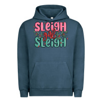 Pigment Midnight Navy sleigh girl sleigh christmas Urban Hoodie - MaliasSmallBusiness