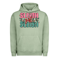 Pigment Oil Green sleigh girl sleigh christmas Urban Hoodie - MaliasSmallBusiness
