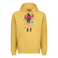Antique Gold western pink with stars and cowgirl Premium Hoodie - texasbilliewilder
