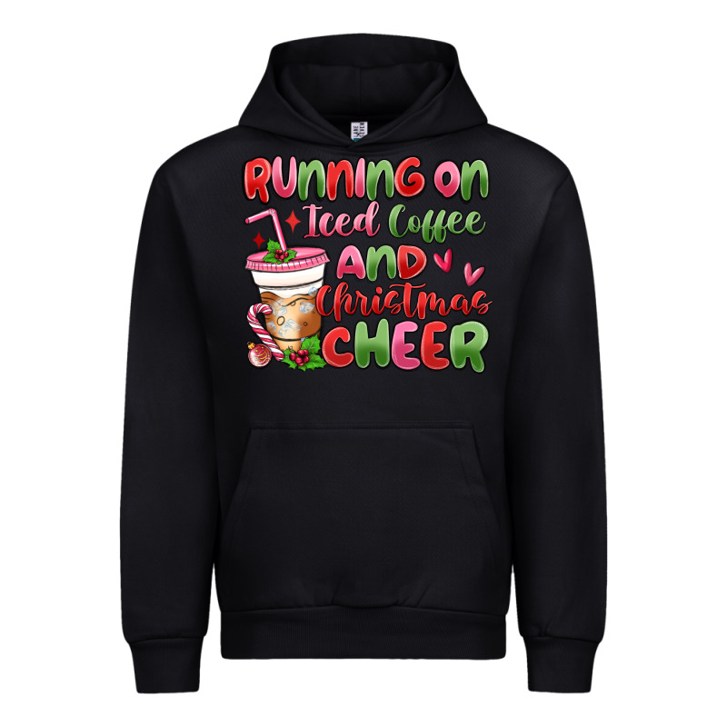 Running On Iced Coffee And Christmas Cheer Urban Hoodie by MaliasSmallBusiness | Teevron