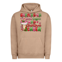 Pigment Burro running on iced coffee and christmas cheer Urban Hoodie - MaliasSmallBusiness