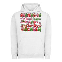 Pigment Lunar Rock running on iced coffee and christmas cheer Urban Hoodie - MaliasSmallBusiness