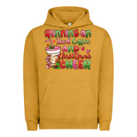 Pigment Peanut Butter running on iced coffee and christmas cheer Urban Hoodie - MaliasSmallBusiness