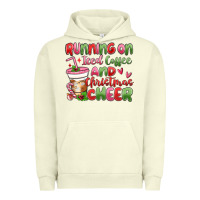 Pigment Pistachio running on iced coffee and christmas cheer Urban Hoodie - MaliasSmallBusiness