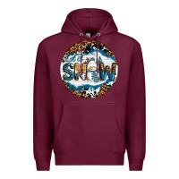 Burgundy Let It Snow Premium Hoodie - RanaPortraitStore