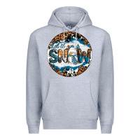 Heather Grey Let It Snow Premium Hoodie - RanaPortraitStore
