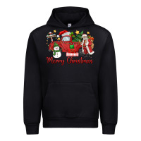 Black merry christmas truck Urban Hoodie - MaliasSmallBusiness