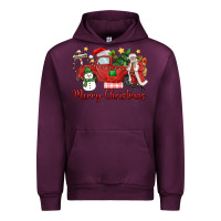 Mauve Wine merry christmas truck Urban Hoodie - MaliasSmallBusiness