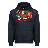 Navy merry christmas truck Urban Hoodie - MaliasSmallBusiness