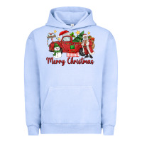 Pigment Grape Ice merry christmas truck Urban Hoodie - MaliasSmallBusiness
