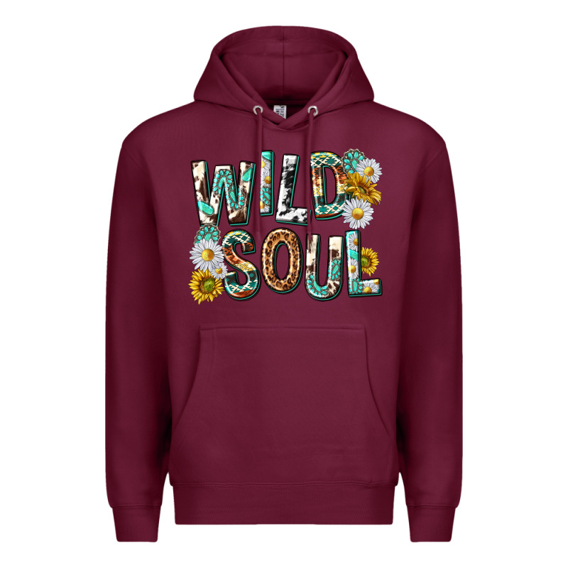 Western Wild Soul With Sunflowers Premium Hoodie by texasbilliewilder | Teevron