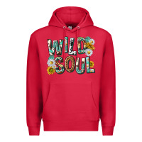 Cardinal western wild soul with sunflowers Premium Hoodie - texasbilliewilder