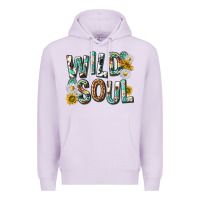 Lilac western wild soul with sunflowers Premium Hoodie - texasbilliewilder