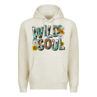 Oatmeal Heather western wild soul with sunflowers Premium Hoodie - texasbilliewilder