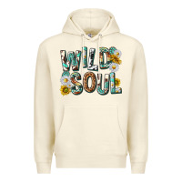 Sandshell western wild soul with sunflowers Premium Hoodie - texasbilliewilder