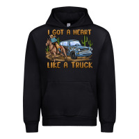 Black i got a heart like a truck Urban Hoodie - MaliasSmallBusiness