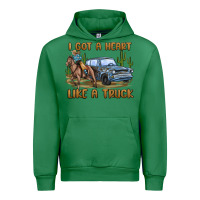 Emerald i got a heart like a truck Urban Hoodie - MaliasSmallBusiness