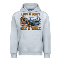 Heather Grey i got a heart like a truck Urban Hoodie - MaliasSmallBusiness