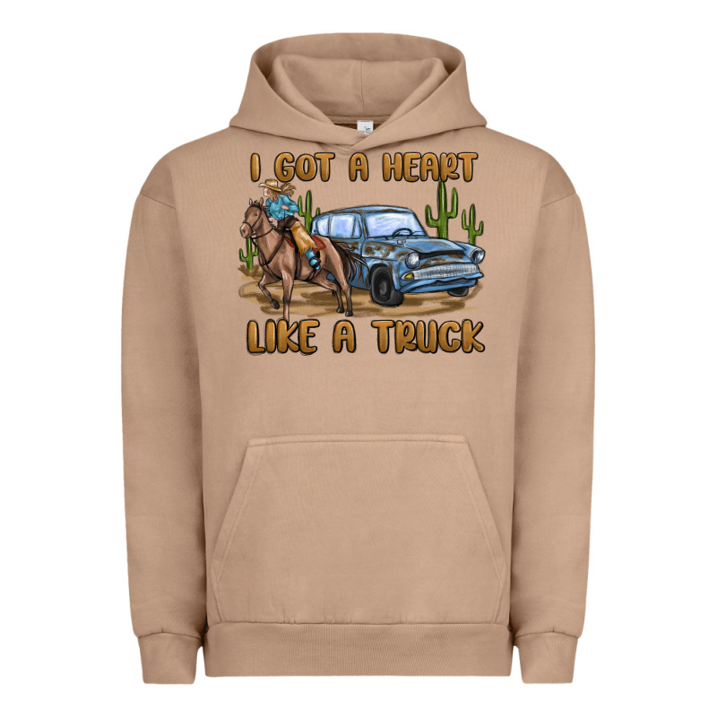 I Got A Heart Like A Truck Urban Hoodie by MaliasSmallBusiness | Teevron