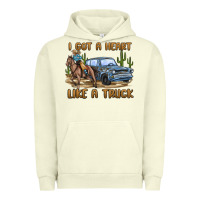 Pigment Pistachio i got a heart like a truck Urban Hoodie - MaliasSmallBusiness