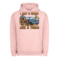 Pigment Salmon i got a heart like a truck Urban Hoodie - MaliasSmallBusiness