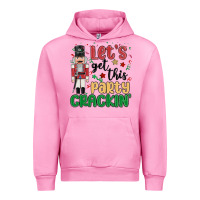 Fuchsia Pink lets get this party crackin Urban Hoodie - MaliasSmallBusiness