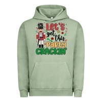 Pigment Oil Green lets get this party crackin Urban Hoodie - MaliasSmallBusiness