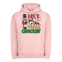 Pigment Salmon lets get this party crackin Urban Hoodie - MaliasSmallBusiness
