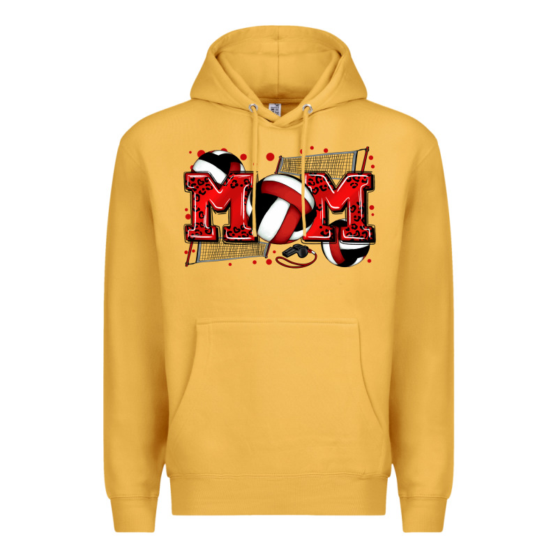 Mom Volleyball Premium Hoodie by Zillion Design Studio | Teevron