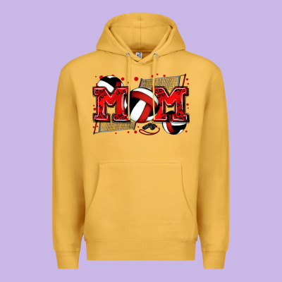 Mom Volleyball Premium Hoodie Designed By Zillion Design Studio