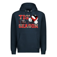 Navy tis' the season volleyball Premium Hoodie - Zillion Design Studio